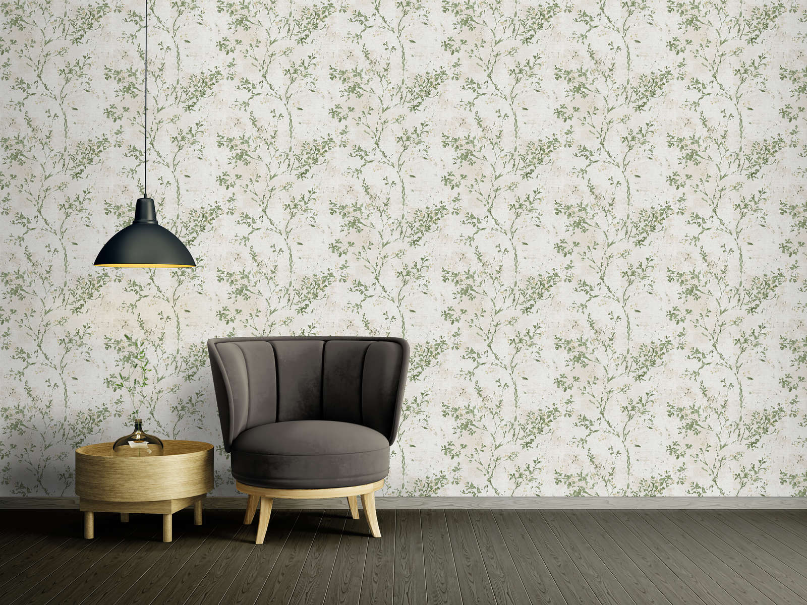 Completed decorative wallcovering installation